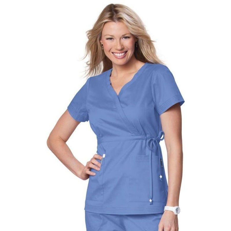 Healthcare Koi Scrub Tops | Koi Katelyn Mock Wrap Scrub Top