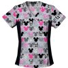 Healthcare Tooniforms Scrub Tops | Tooniforms Mickey Mock Scrub Top Blackgray Character