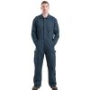 Outerwear Berne Coveralls | Berne Deluxe Unlined Preshrunk Cotton Coveralls Navy