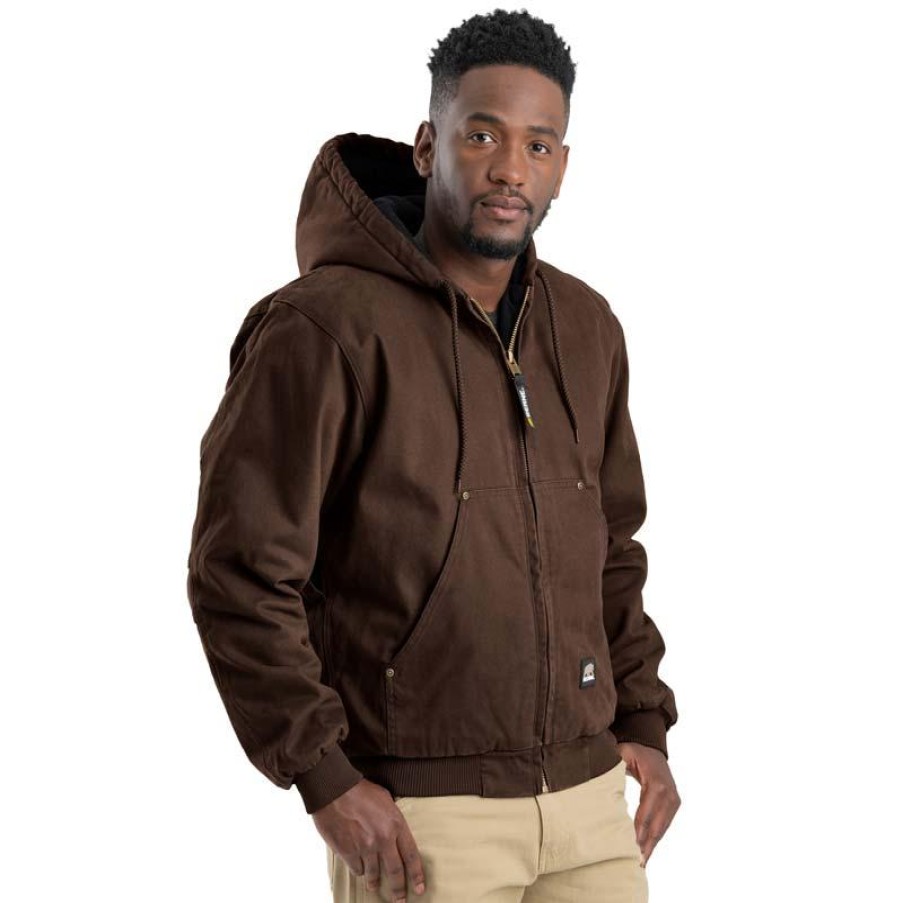 Outerwear Berne Jackets | Berne Washed Hooded Jacket