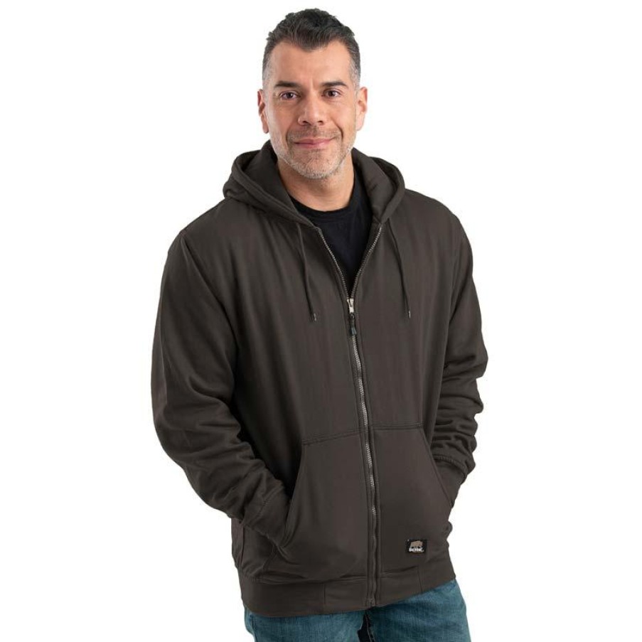 Outerwear Berne Hoodies | Berne Original Hooded Thermal Lined Sweatshirt