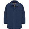 Outerwear Bulwark Flame Resistant Jackets | Bulwark Men'S Flame Resistant Insulated Parka Navy