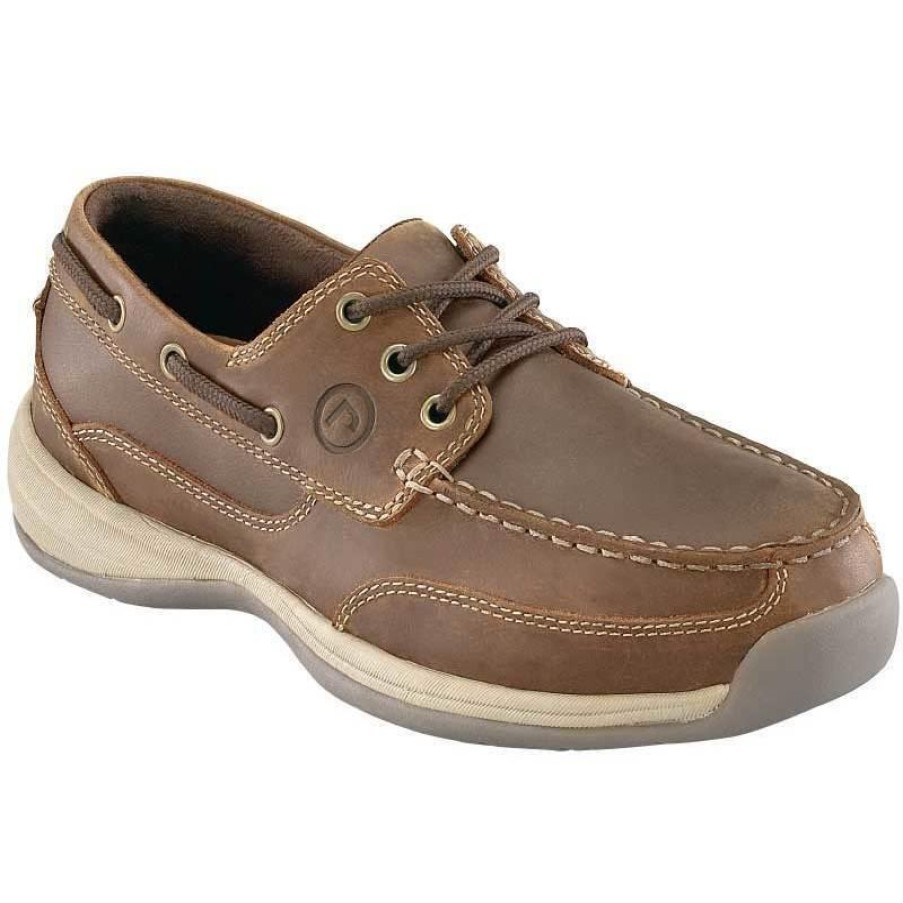 Footwear Rockport Oxfords | Rockport Sailing Club Steel Toe Boat Shoes Brown