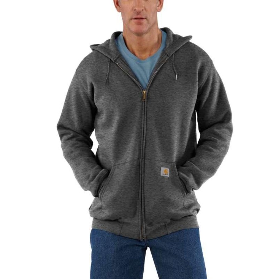 Outerwear Carhartt Hoodies | Carhartt Men'S Midweight Hooded Zip-Front Sweatshirt