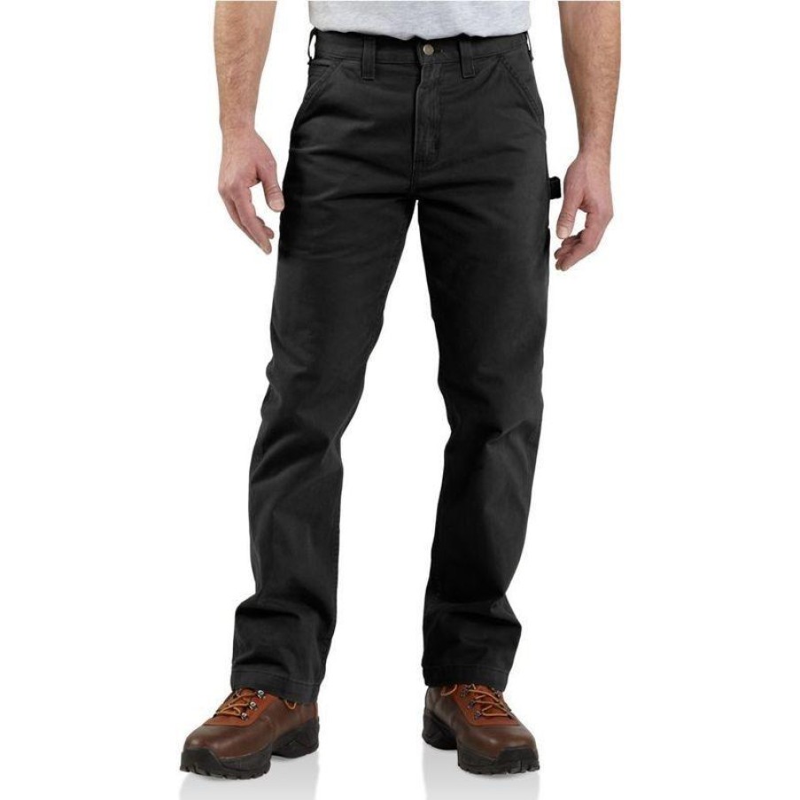 Workwear Carhartt Jeans | Carhartt Men'S Washed Twill Relaxed Fit Dungaree Pants