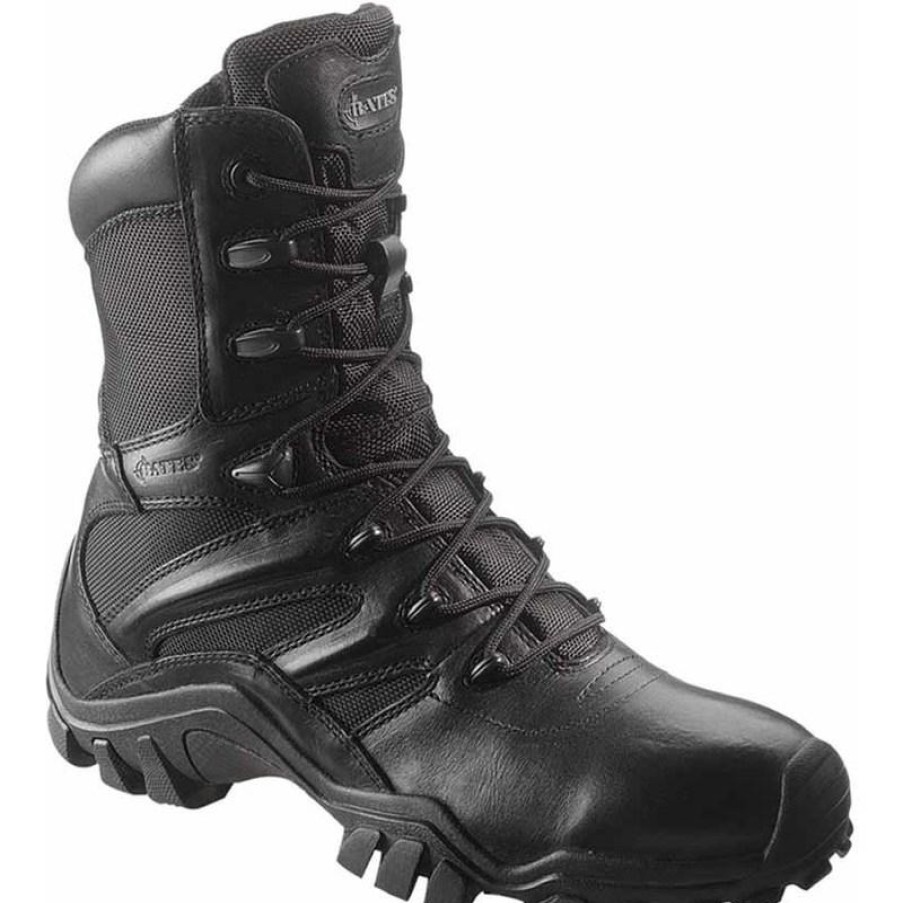 Footwear Bates Tactical | Bates Men'S 8-Inch Delta Side Zip Tactical Boots Black