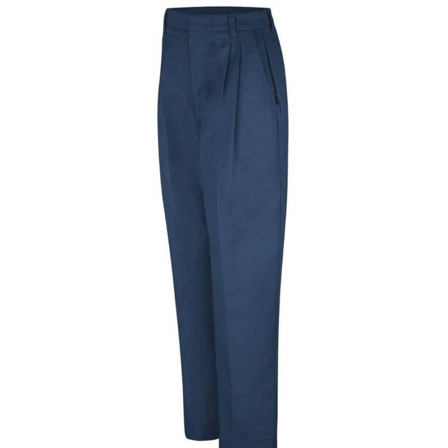 Workwear Red Kap Work Pants | Red Kap Women'S Pleated Twill Slacks