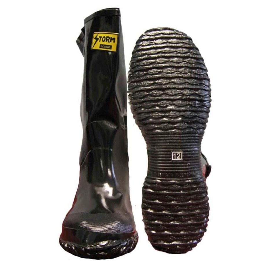 Footwear Storm Bound Rubber Boots | Storm Bound Men'S 14" Rubber Overshoe Slush Rain Boot