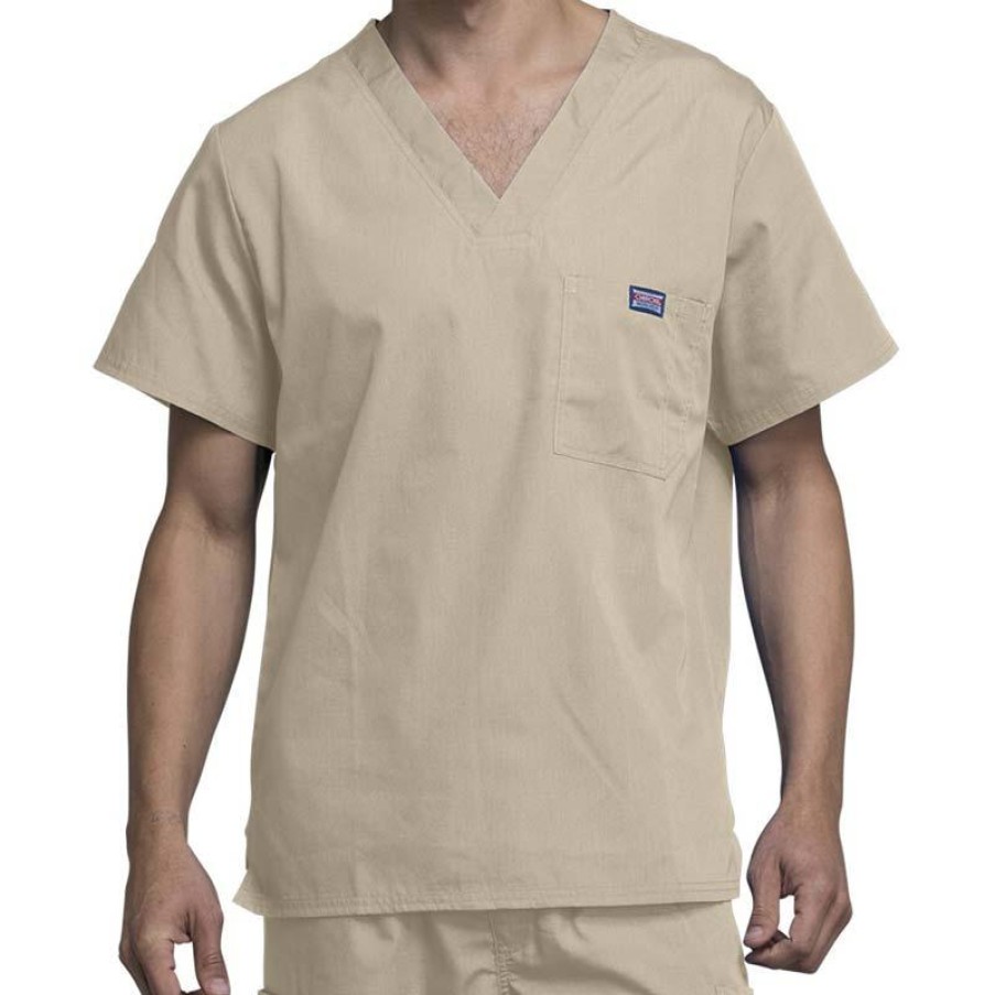 Healthcare Cherokee Workwear Scrub Tops | Cherokee Workwear Men'S V-Neck Scrub Top