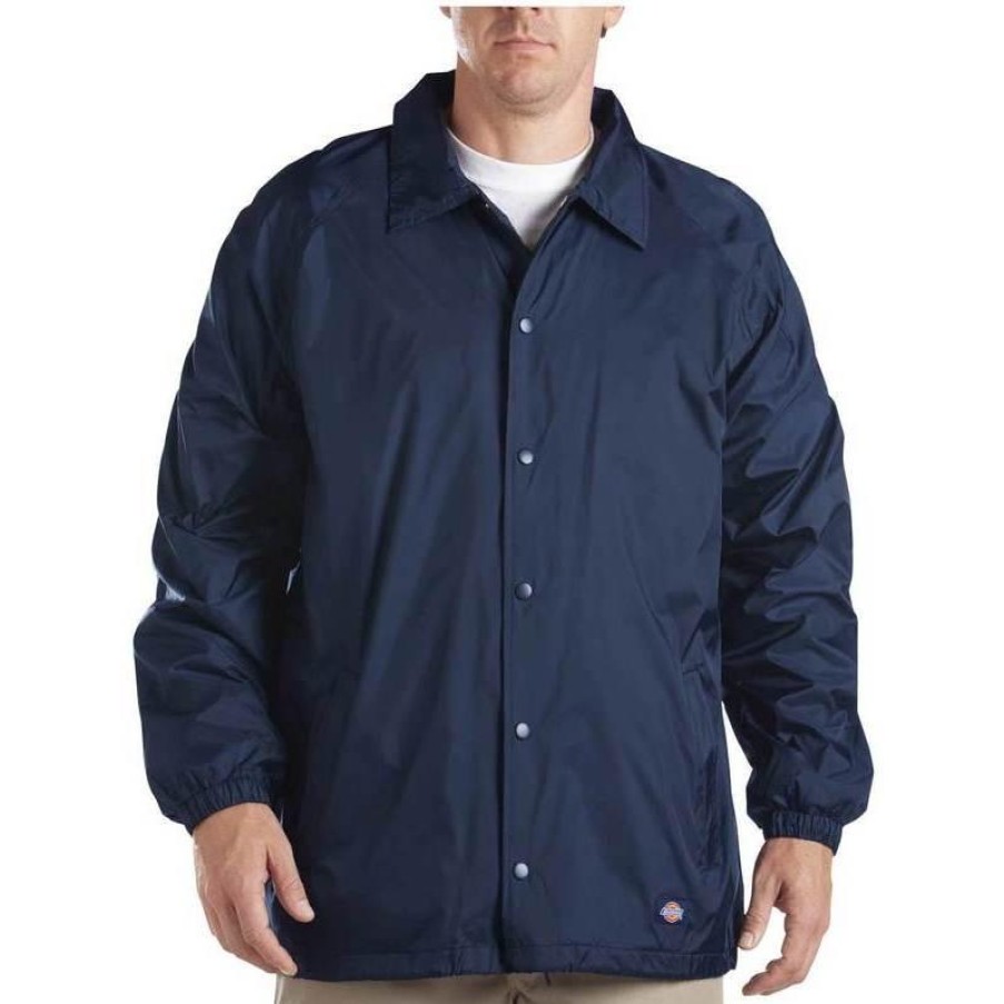 Outerwear Dickies Jackets | Dickies Snap Front Nylon Jacket