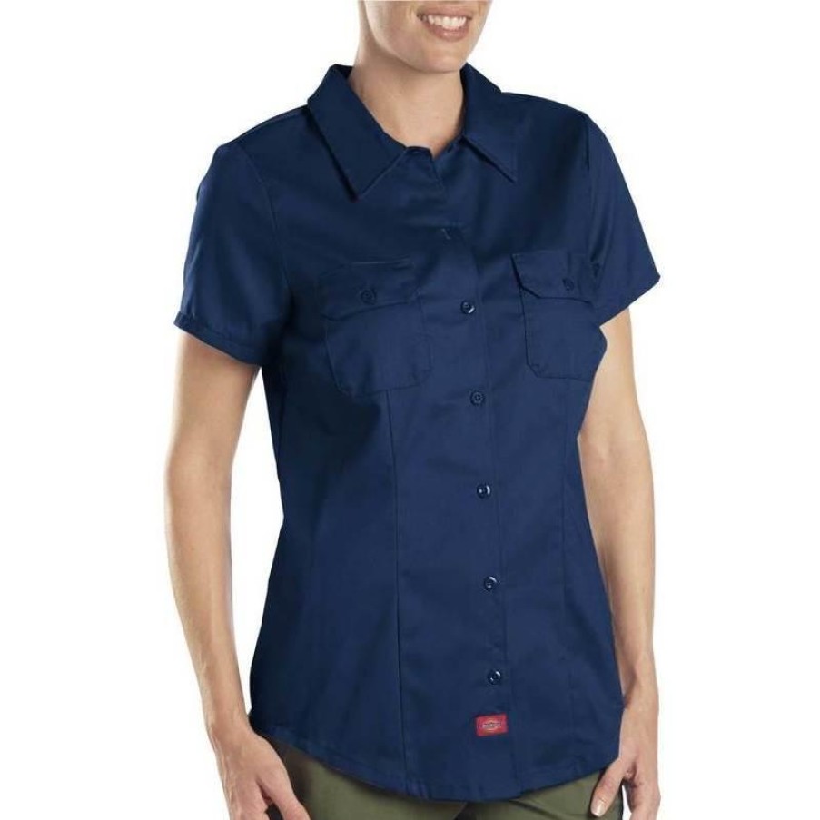 Workwear Dickies Work Shirts | Dickies Women'S Short Sleeve Work Shirt