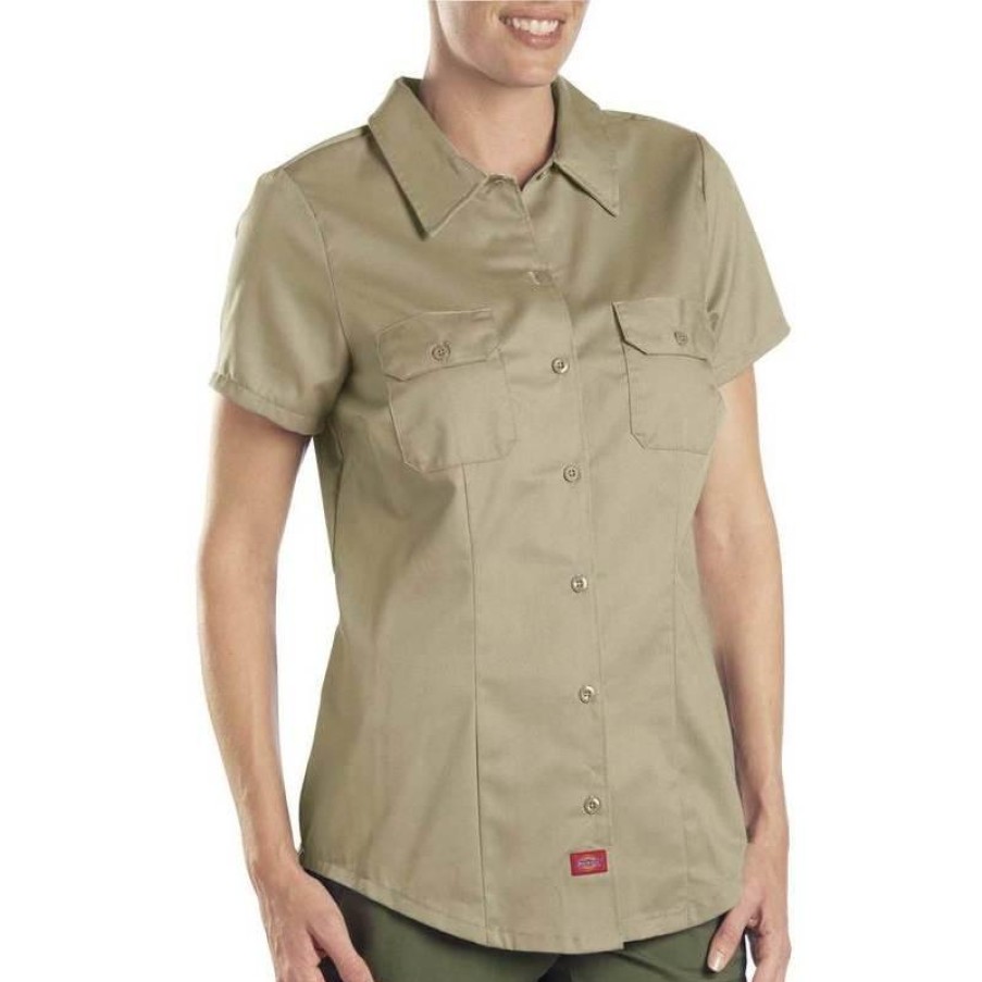 Workwear Dickies Work Shirts | Dickies Women'S Short Sleeve Work Shirt