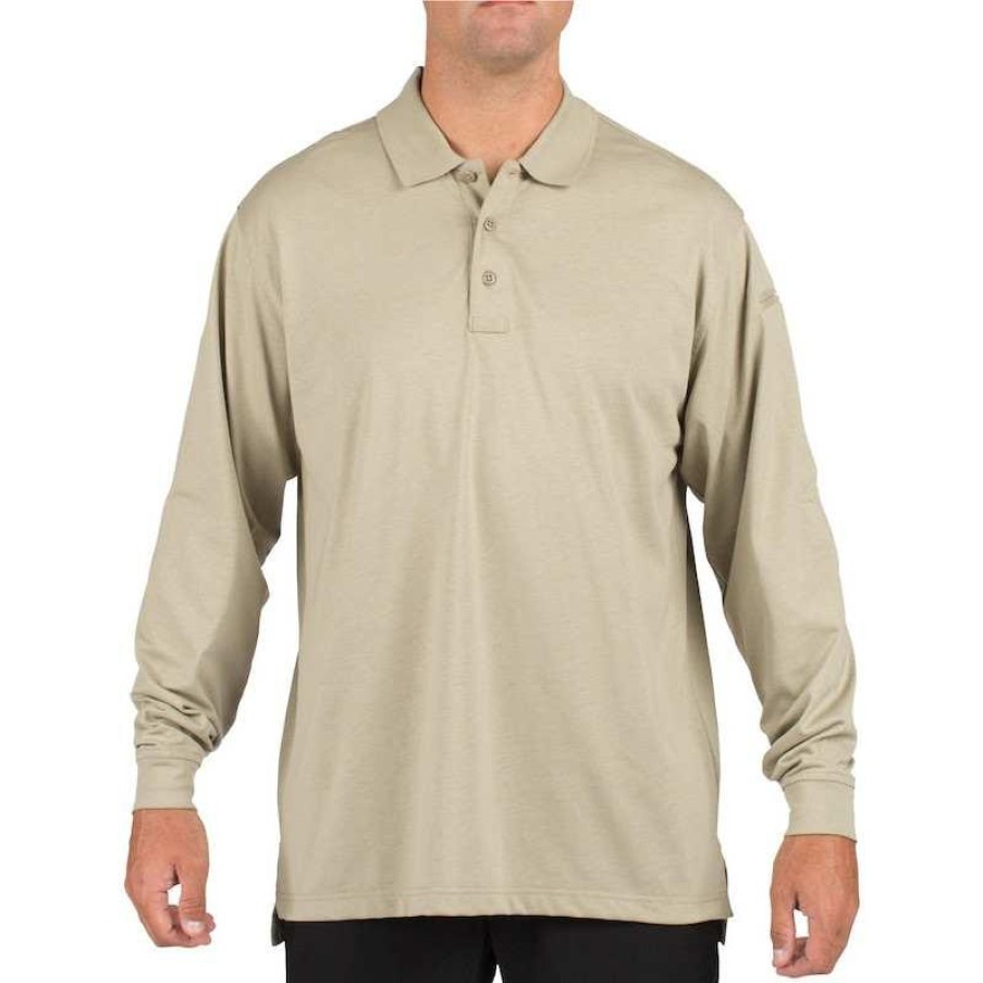 Workwear 5.11 Tactical Polo Shirts | 5.11 Tactical Men'S Long Sleeve Tactical Polo