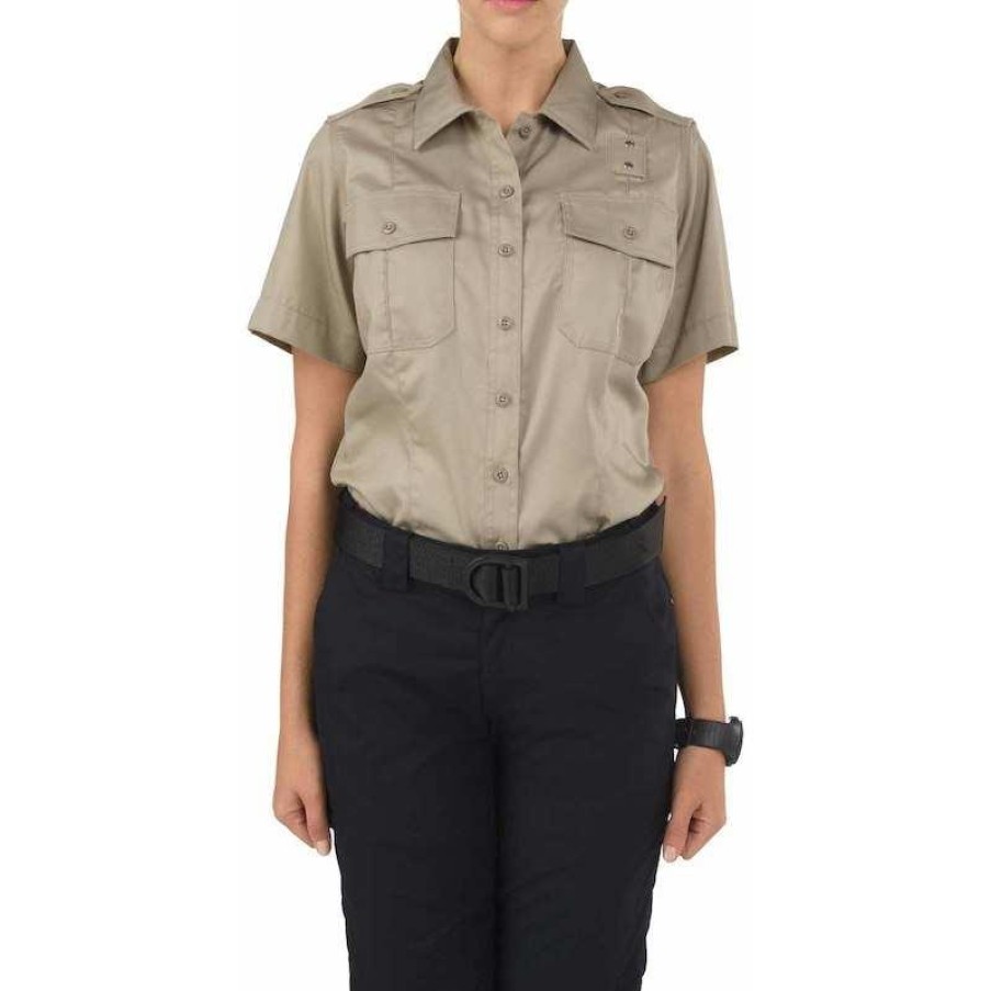 Workwear 5.11 Tactical Work Shirts | 5.11 Tactical Women'S Pdu Short Sleeve Twill Class A Shirt