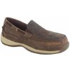 Footwear Rockport Non-Slip Shoes | Rockport Men'S Sailing Club Slip On Steel Toe Boat Shoes Brown