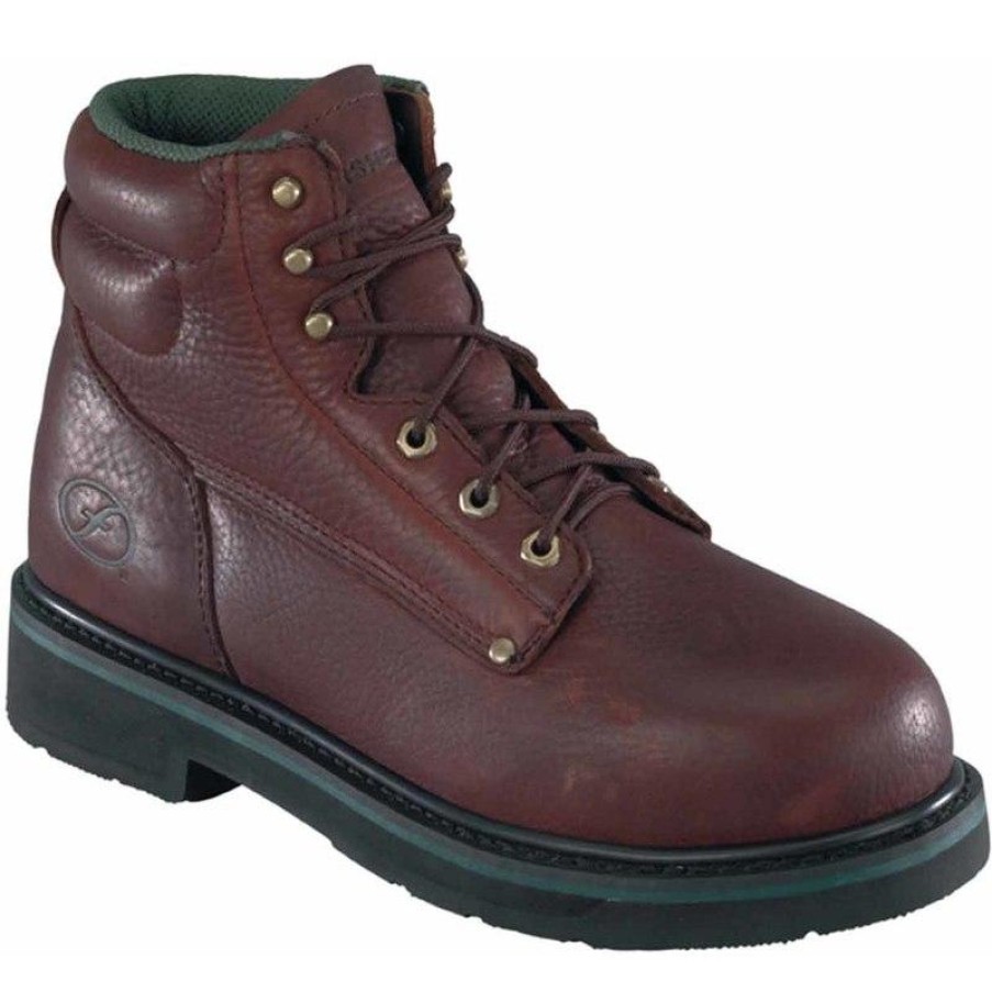 Footwear Florsheim Steel Toe | Florsheim Utility 6-Inch Classic Steel Toe Boots Walnut