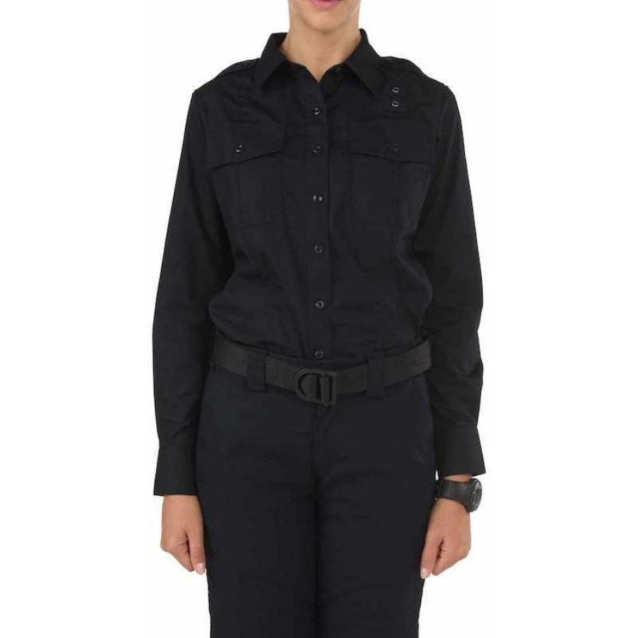 Workwear 5.11 Tactical Work Pants | 5.11 Tactical Women'S Taclite Pdu Class-A Long Sleeve Shirt Midnight Navy Blue