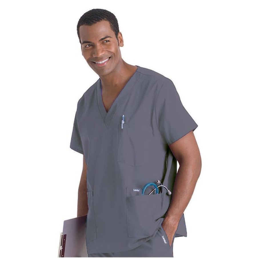 Healthcare Landau Scrub Tops | Landau Men'S 5 Pocket Scrub Top