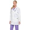 Healthcare Scrub Zone Lab Coats & Jackets | Scrub Zone Unisex Three Button Lab Coat White