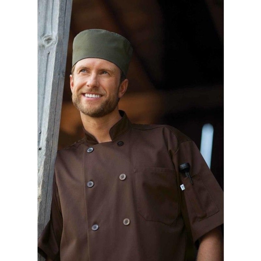 Workwear Uncommon Threads Chef Coats | Uncommon Threads South Beach Short Sleeve 10 Button Chef Coat