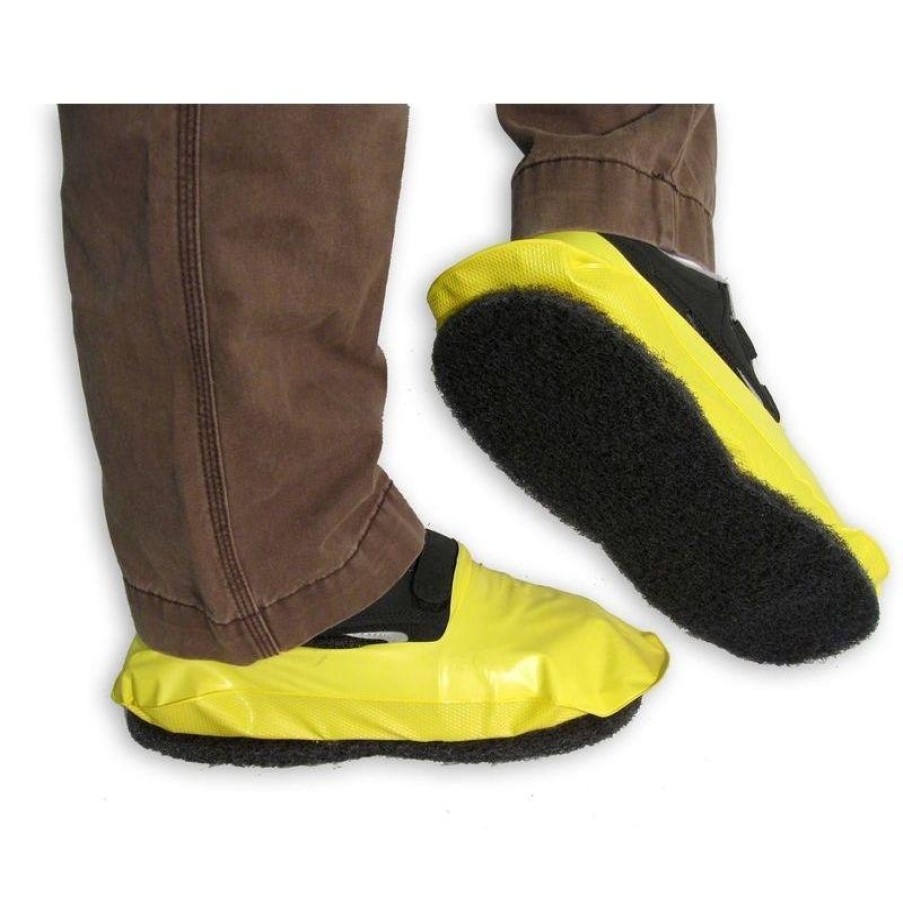 Footwear Paws Slip-Ons | Paws Usa Made Vinyl Stripping Shoes Yellow