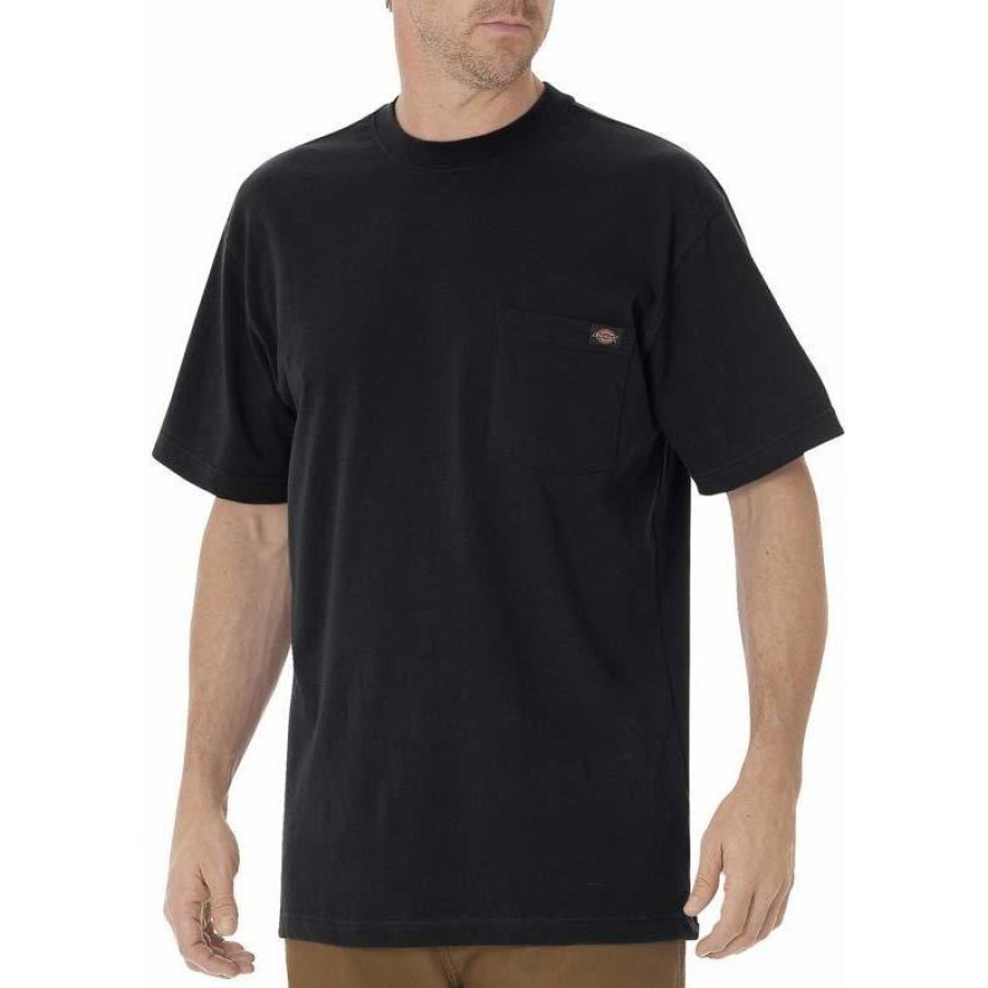 Workwear Dickies T-Shirts | Dickies Men'S Short Sleeve Crew Neck Pocket T-Shirt