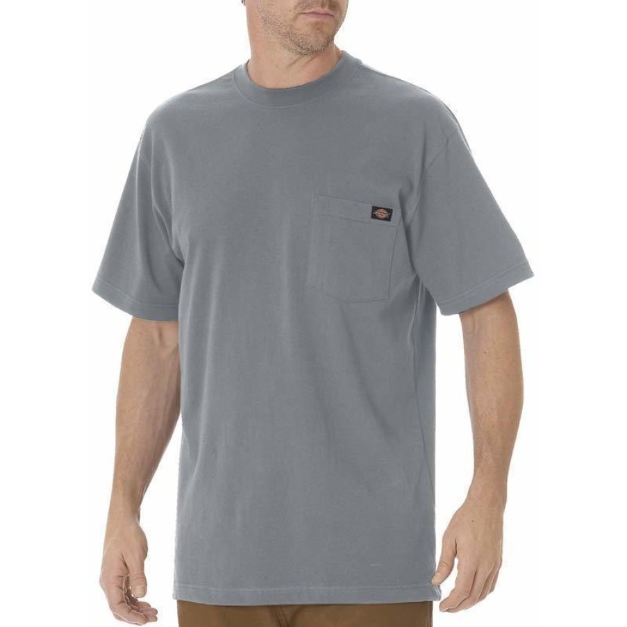 Workwear Dickies T-Shirts | Dickies Men'S Short Sleeve Crew Neck Pocket T-Shirt