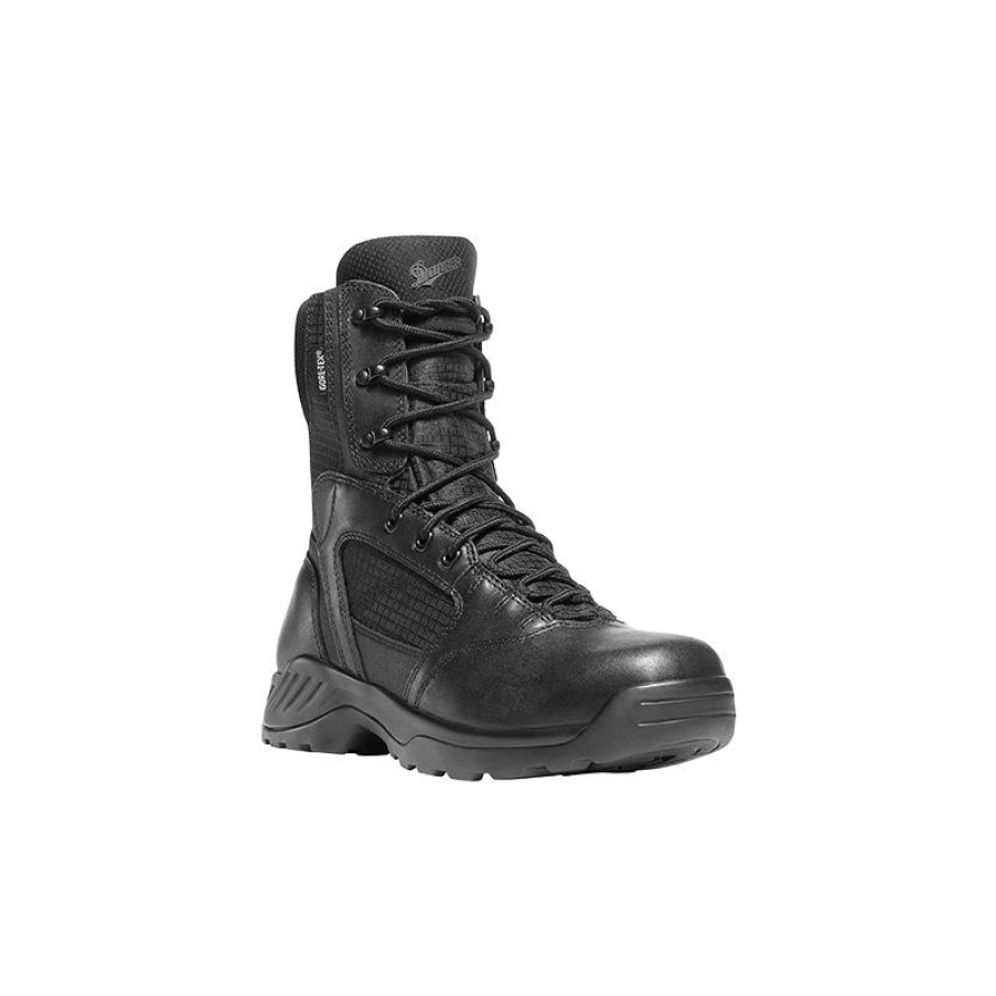 Footwear Danner Tactical | Danner Men'S 8" Kinetic Side-Zip Soft Toe Tactical Boot Black