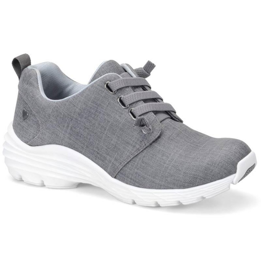 Footwear Align By NurseMates Non-Slip Healthcare | Align By Nursemates Women'S Velocity Athletic Oxford Grey