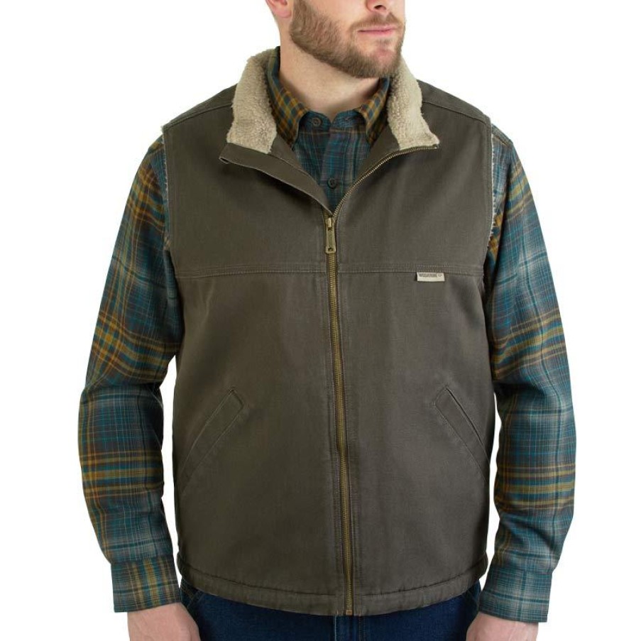 Outerwear Wolverine Vests | Wolverine Men'S Sherpa Lined Upland Vest