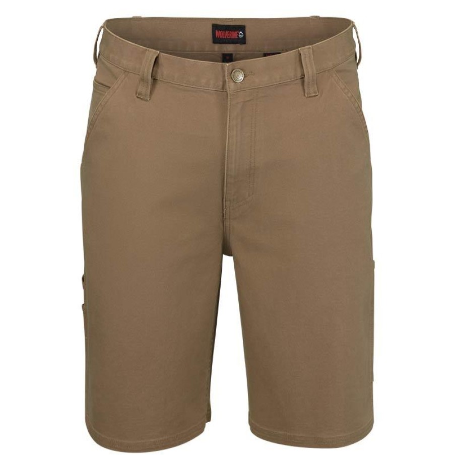 Workwear Wolverine Shorts | Wolverine Men'S Steelhead 10" Stretch Canvas Short