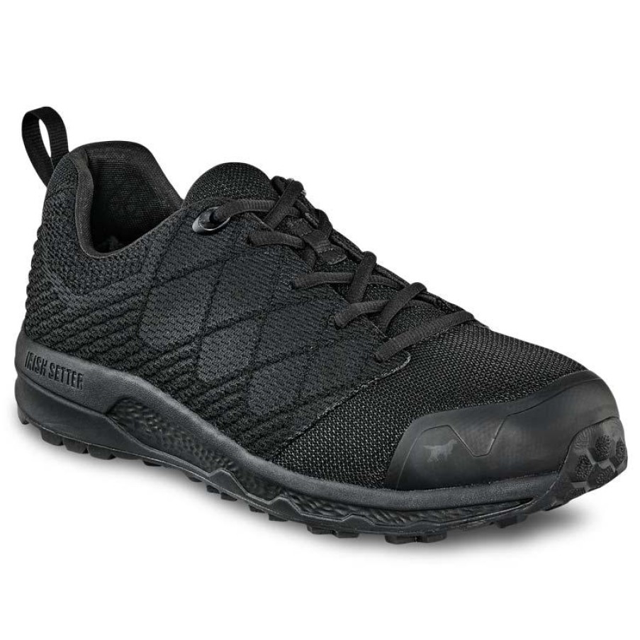 Footwear Irish Setter Non-Slip Shoes | Irish Setter Men'S Nisswa Aluminum Toe Athletic Work Shoe Black