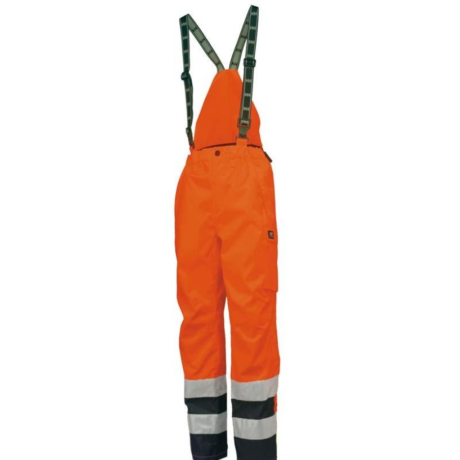 Outerwear Helly Hansen Rain Gear | Helly Hansen Men'S Potsdam Hi-Vis Waterproof Rain Bibs