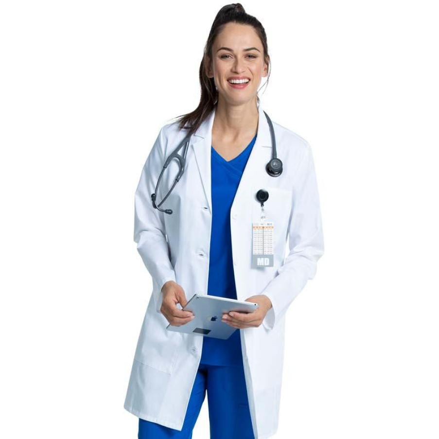 Healthcare Cherokee Lab Coats & Jackets | Cherokee Women'S 33" Lab Coat White