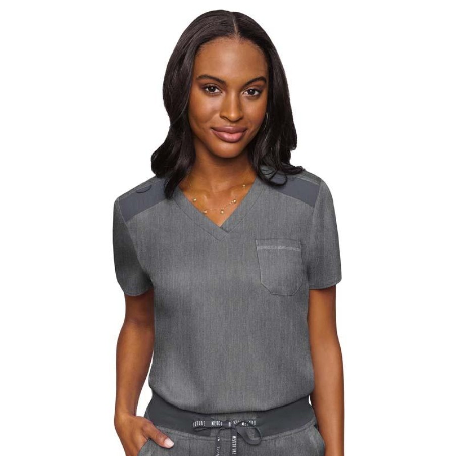 Healthcare Med Couture Touch Scrub Tops | Med Couture Touch Women'S V-Neck Tuck-In Scrub Top