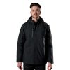 Outerwear FXD Jackets | Fxd Men'S Waterproof Insulated Hooded Work Jacket Black