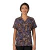 Healthcare Carhartt Cross-Flex Scrub Tops | Carhartt Force Cross-Flex Women'S Oversized Print Scrub Top Mini Floral