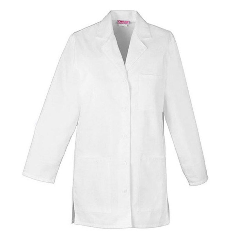 Healthcare Cherokee Lab Coats & Jackets | Cherokee Women'S Professional 32-Inch Lab Coats White