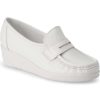 Footwear Nursemates Slip Ons | Nursemates Women'S Pennie Loafer Step In White