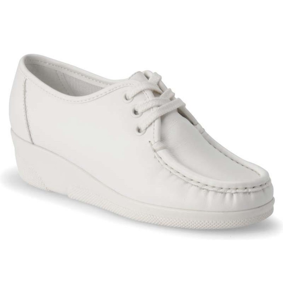 Footwear Nursemates Oxfords | Nursemates Women'S Annie Hi Nursing Shoe White