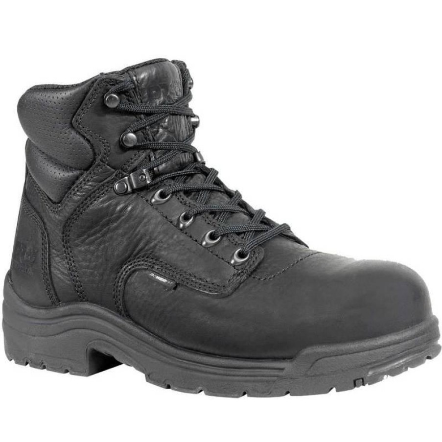 Footwear Timberland Pro Non-Slip Boots | Timberland Pro Titan 6-Inch Safety Toe Work Boots Black