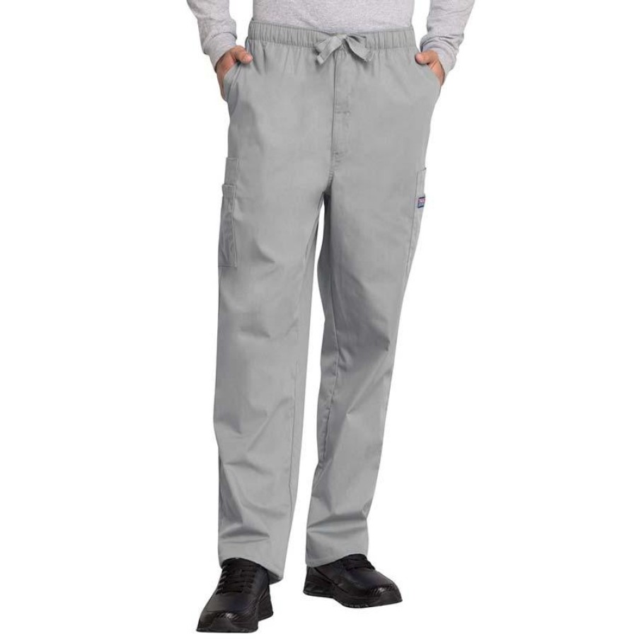 Healthcare Cherokee Workwear Scrub Pants | Cherokee Workwear Men'S Zip Fly Cargo Scrub Pants