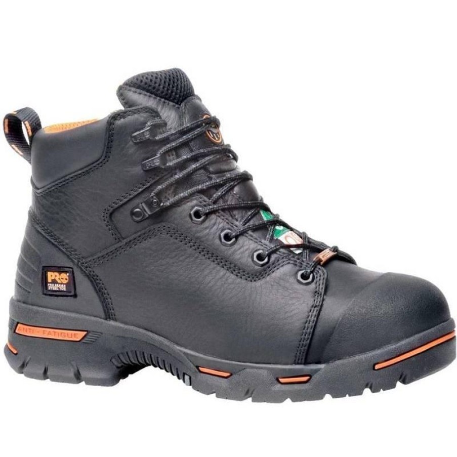 Footwear Timberland Pro Non-Slip Boots | Timberland Pro Endurance 6-Inch Steel Toe Boots Black