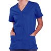 Healthcare Cherokee Workwear Scrub Tops | Cherokee Workwear Snap Front Scrub Top