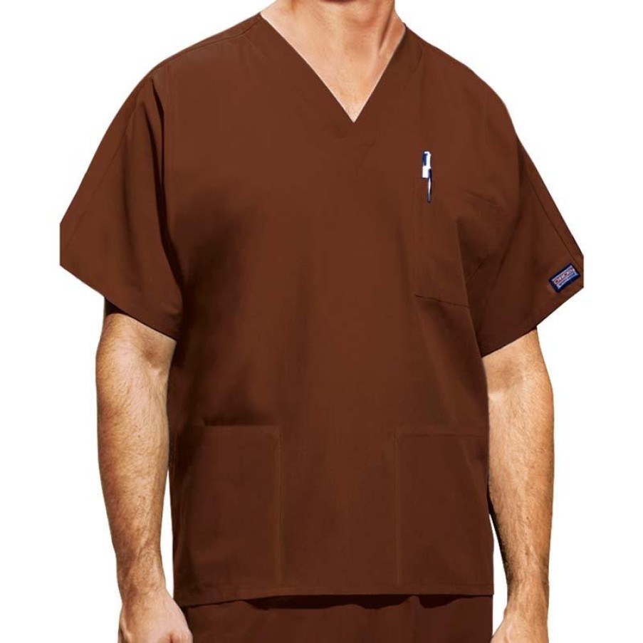 Healthcare Cherokee Workwear Scrub Tops | Cherokee Workwear Unisex 3-Pocket Scrub Top