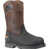 Footwear Timberland Pro Non-Slip Boots | Timberland Pro Men'S Powerwelt Steel Toe Wellington Work Boots Brown