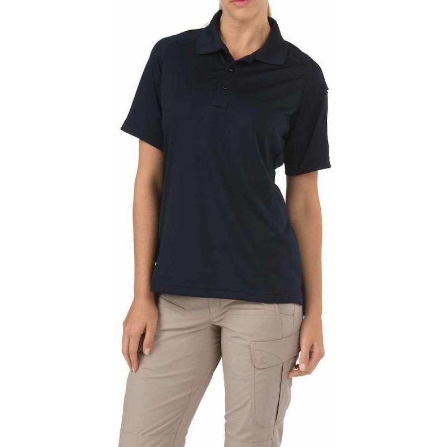 Workwear 5.11 Tactical Polo Shirts | 5.11 Tactical Women'S Performance Short Sleeve Polyester Polo