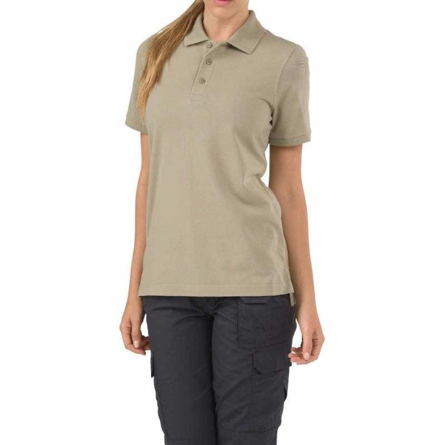 Workwear 5.11 Tactical Polo Shirts | 5.11 Tactical Women'S Short Sleeve Professional Pique Polo