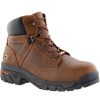 Footwear Timberland Pro Steel Toe | Timberland Pro Men'S Helix 6-Inch Alloy Toe Waterproof Work Boots Brown