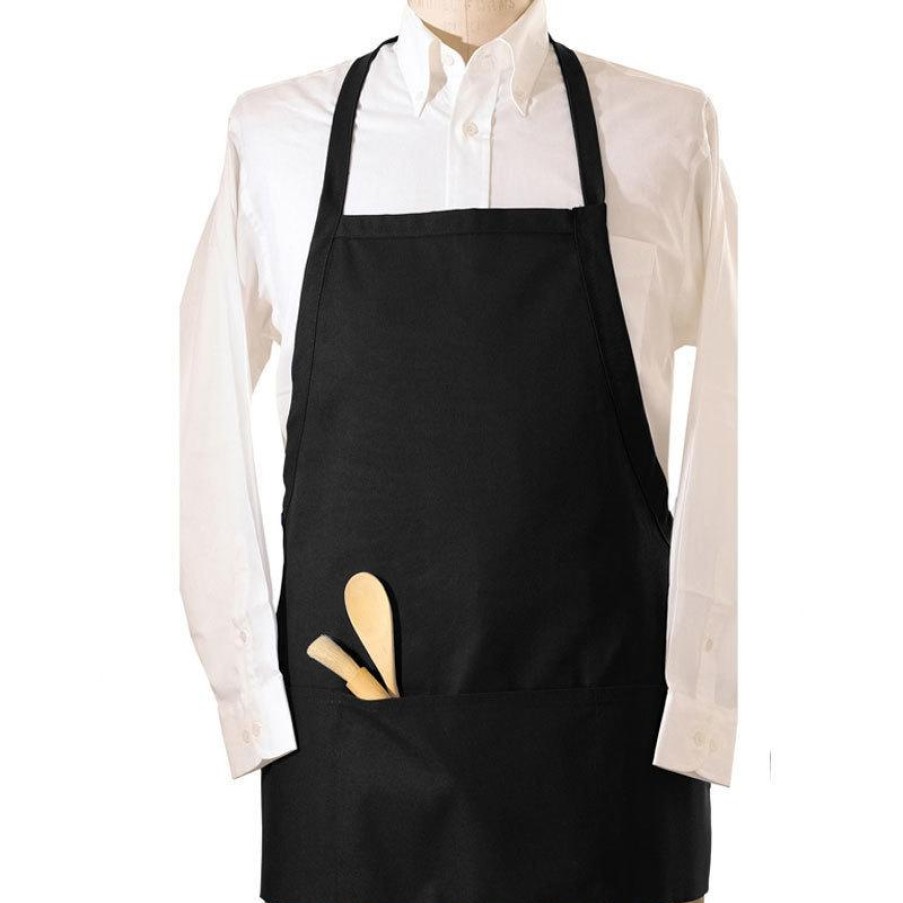 Workwear Edwards Aprons | Edwards E-Z Slide Bib Apron Black